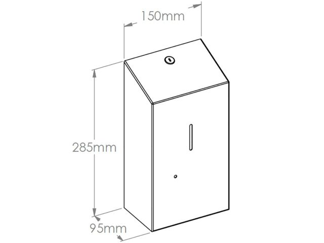Bezdotykowy automatyczny dozownik mydła w płynie MERIDA STELLA WHITE LINE AUTOMATIC, pojemność zbiornika 1000 ml, biały Bezdotykowy automatyczny dozownik mydła w płynie MERIDA STELLA WHITE LINE AUTOMATIC, pojemność zbiornika 1000 ml, biały
